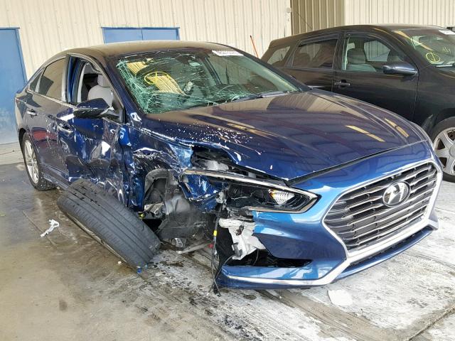 5NPE34AF9JH680475 - 2018 HYUNDAI SONATA SPO BLUE photo 1