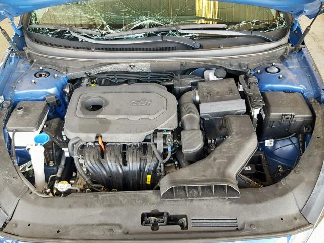 5NPE34AF9JH680475 - 2018 HYUNDAI SONATA SPO BLUE photo 7