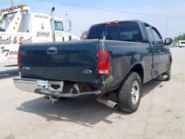 1FTZX17221NB75600 - 2001 FORD F150 GREEN photo 4