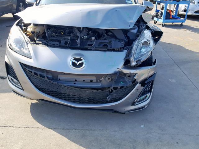 JM1BL1H53A1187526 - 2010 MAZDA 3 S SILVER photo 9