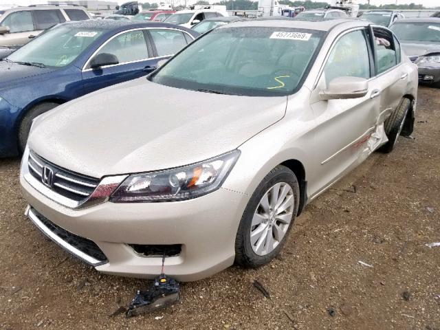 1HGCR2F84DA143563 - 2013 HONDA ACCORD EXL BEIGE photo 2