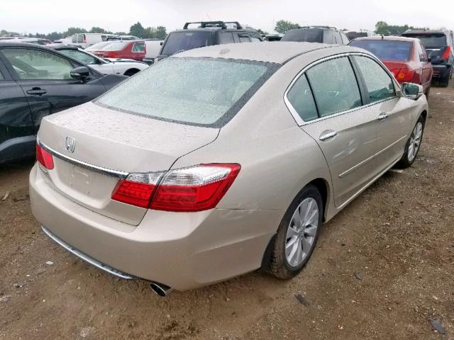 1HGCR2F84DA143563 - 2013 HONDA ACCORD EXL BEIGE photo 4