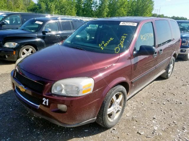 1GNDV23188D105819 - 2008 CHEVROLET UPLANDER L RED photo 2