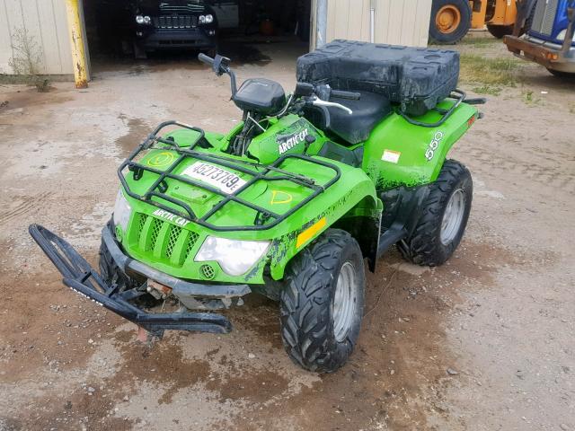 4UF11ATV7BT202066 - 2011 ARCTIC CAT 550 H1 GREEN photo 2