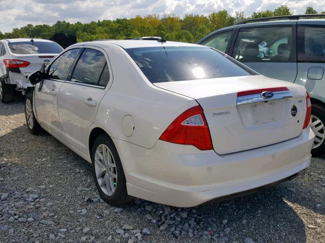 3FAHP0JA2CR269021 - 2012 FORD FUSION SEL WHITE photo 3