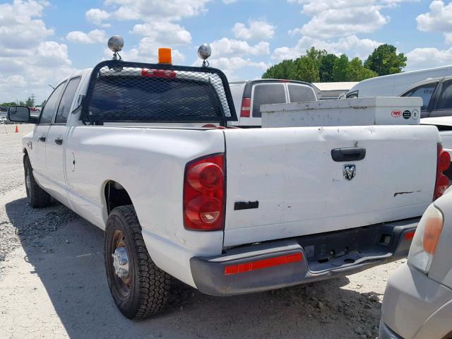 3D7KR28T49G562121 - 2009 DODGE RAM 2500 WHITE photo 3