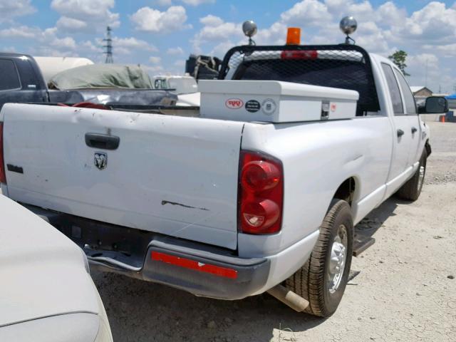 3D7KR28T49G562121 - 2009 DODGE RAM 2500 WHITE photo 4