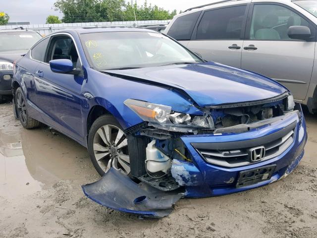 1HGCS1B82BA800748 - 2011 HONDA ACCORD EXL BLUE photo 1