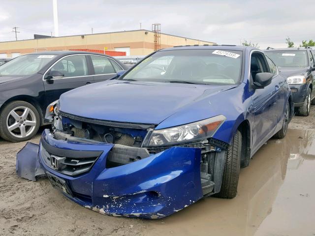 1HGCS1B82BA800748 - 2011 HONDA ACCORD EXL BLUE photo 2