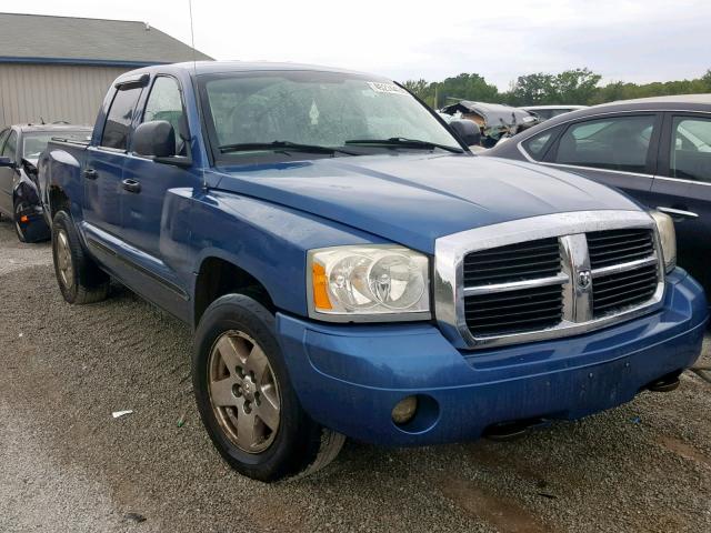 1D7HW48N65S130469 - 2005 DODGE DAKOTA QUA BLUE photo 1