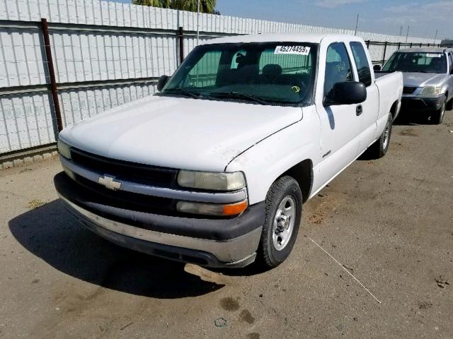 2GCEC19V111136497 - 2001 CHEVROLET SILVERADO WHITE photo 2