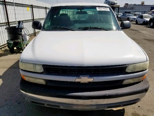 2GCEC19V111136497 - 2001 CHEVROLET SILVERADO WHITE photo 9