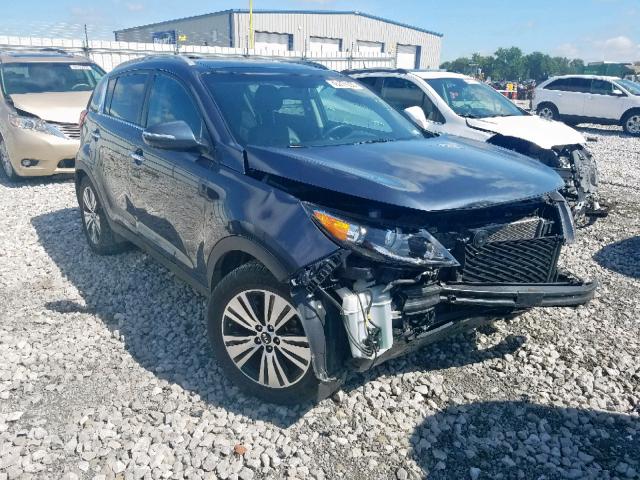 KNDPCCAC1F7756775 - 2015 KIA SPORTAGE E BLUE photo 1