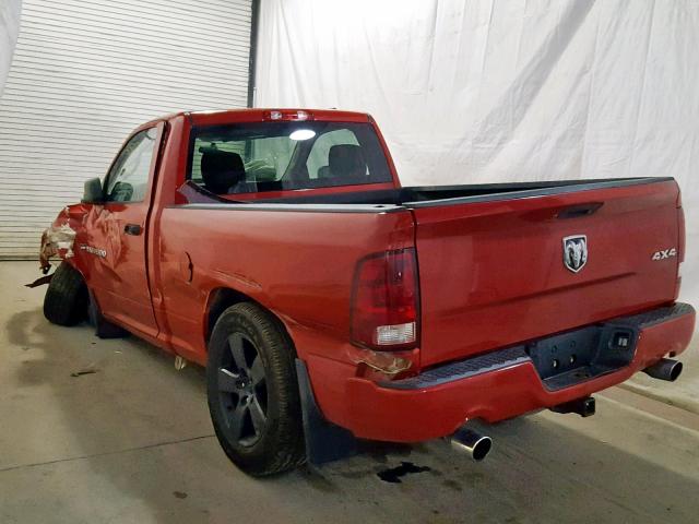 3C6JD7AT9CG263038 - 2012 DODGE RAM 1500 S RED photo 3