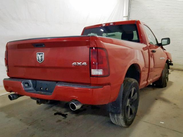 3C6JD7AT9CG263038 - 2012 DODGE RAM 1500 S RED photo 4