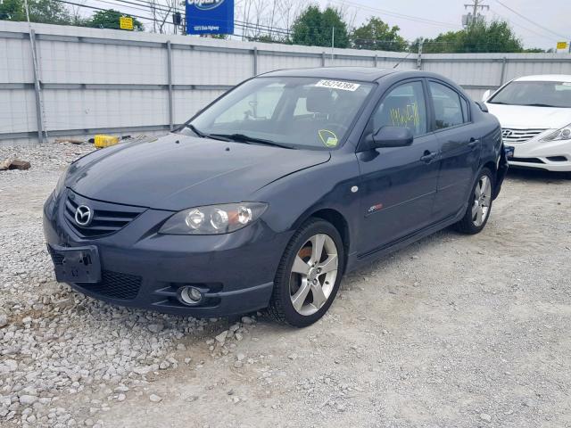 JM1BK323551265929 - 2005 MAZDA 3 S GRAY photo 2