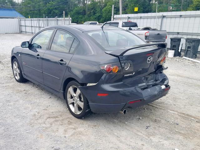 JM1BK323551265929 - 2005 MAZDA 3 S GRAY photo 3