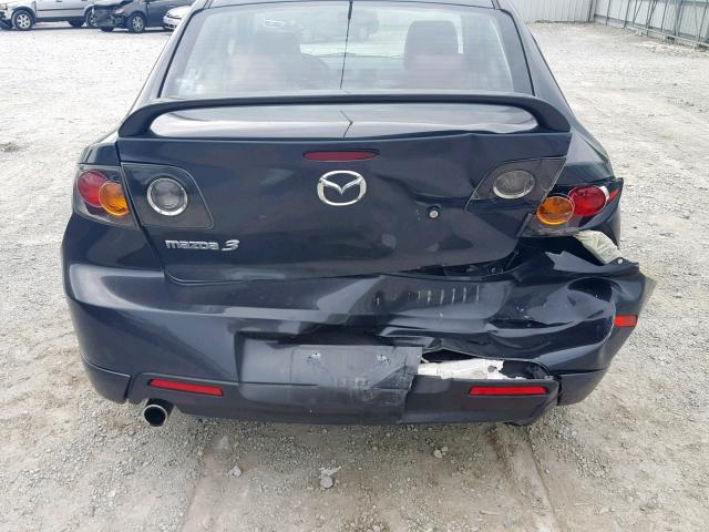 JM1BK323551265929 - 2005 MAZDA 3 S GRAY photo 9