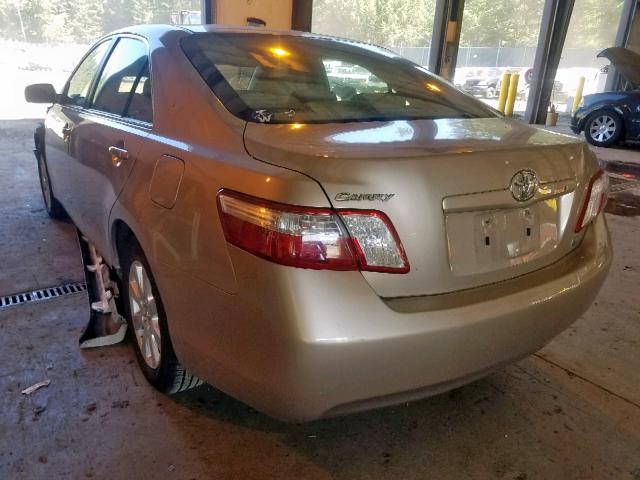 JTNBB46K293049310 - 2009 TOYOTA CAMRY HYBR TAN photo 3