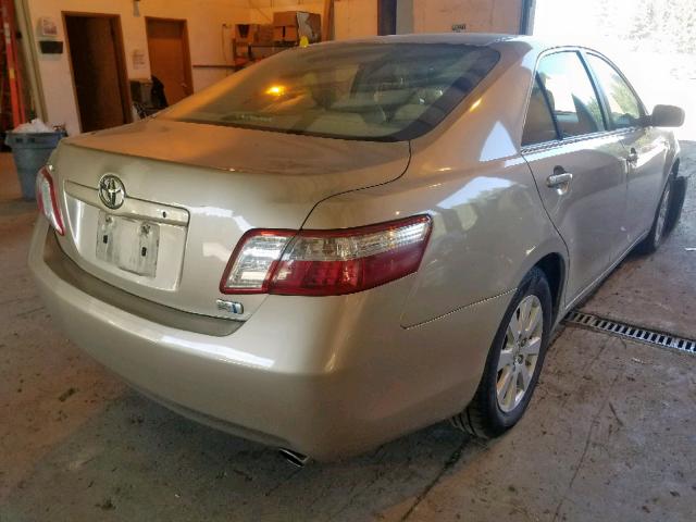 JTNBB46K293049310 - 2009 TOYOTA CAMRY HYBR TAN photo 4