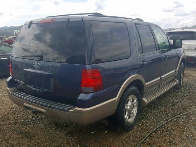 1FMPU17L83LB96907 - 2003 FORD EXPEDITION BLUE photo 4