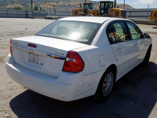 1G1ZT58NX8F130705 - 2008 CHEVROLET MALIBU LT WHITE photo 4