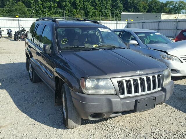 1J4GX48N34C435496 - 2004 JEEP GRAND CHER GRAY photo 1