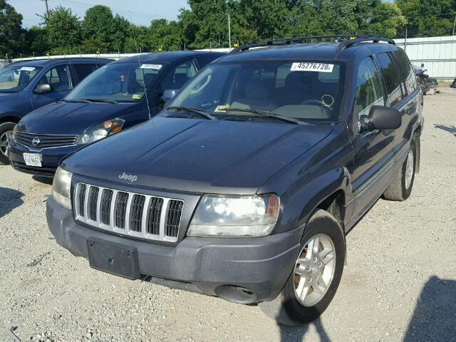 1J4GX48N34C435496 - 2004 JEEP GRAND CHER GRAY photo 2