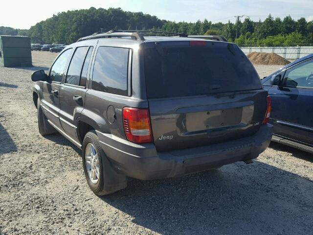 1J4GX48N34C435496 - 2004 JEEP GRAND CHER GRAY photo 3