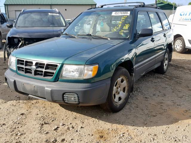 JF1SF6353YH715469 - 2000 SUBARU FORESTER L GREEN photo 2