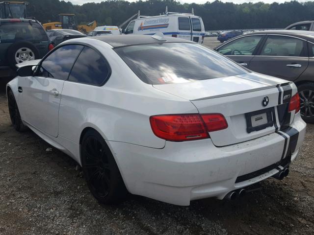 WBSKG9C57BE367783 - 2011 BMW M3 WHITE photo 3