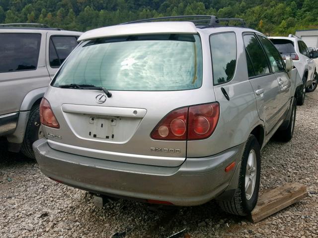 JT6HF10U4X0046958 - 1999 LEXUS RX 300 SILVER photo 4