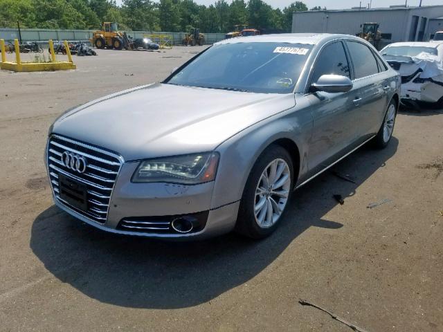 WAURVAFD6CN017222 - 2012 AUDI A8 L QUATT GRAY photo 2