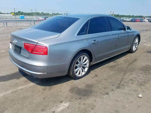 WAURVAFD6CN017222 - 2012 AUDI A8 L QUATT GRAY photo 4