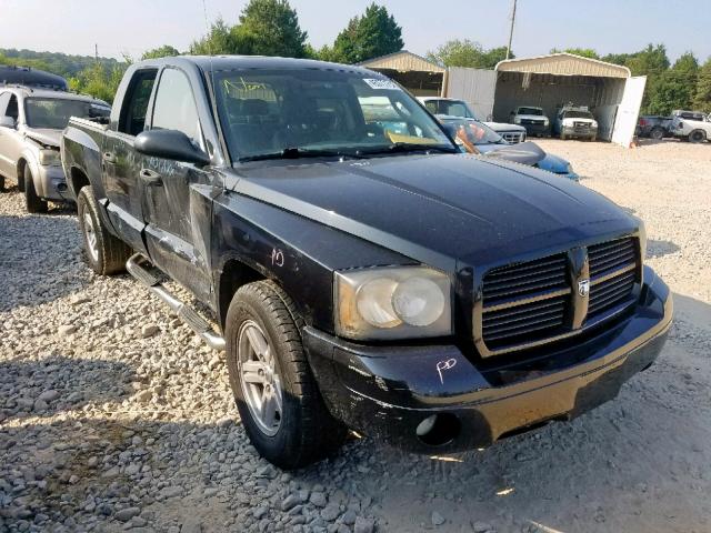 1D7HE48P77S261322 - 2007 DODGE DAKOTA QUA BLACK photo 1