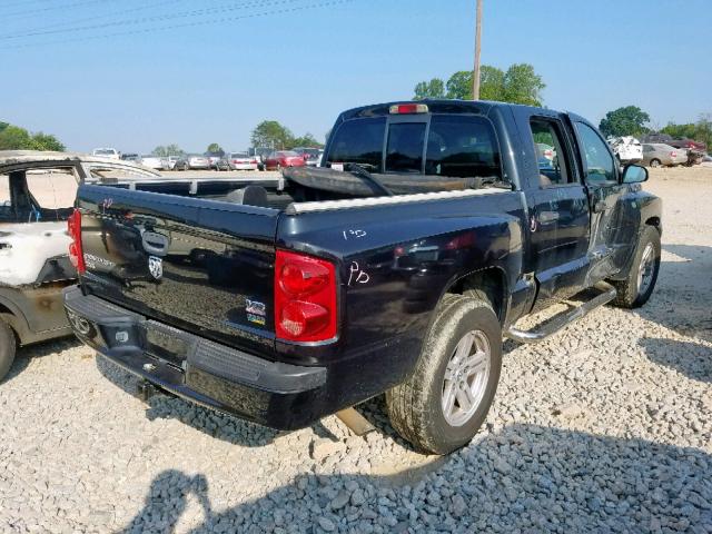 1D7HE48P77S261322 - 2007 DODGE DAKOTA QUA BLACK photo 4