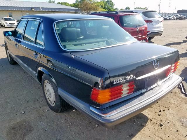 WDBCA39E5MA586039 - 1991 MERCEDES-BENZ 560 SEL BLACK photo 3