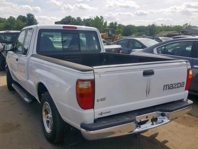 4F4YR46U73TM17667 - 2003 MAZDA B3000 CAB WHITE photo 3