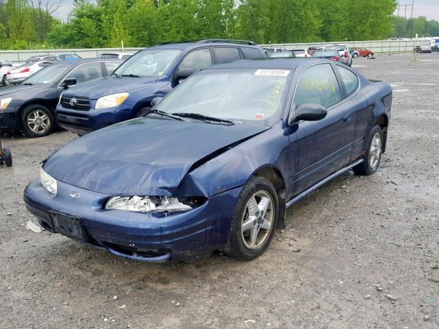 1G3NK12T01C268382 - 2001 OLDSMOBILE ALERO GX BLUE photo 2