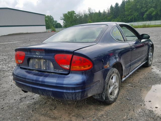 1G3NK12T01C268382 - 2001 OLDSMOBILE ALERO GX BLUE photo 4