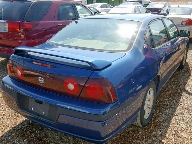 2G1WH52K239197917 - 2003 CHEVROLET IMPALA LS BLUE photo 4