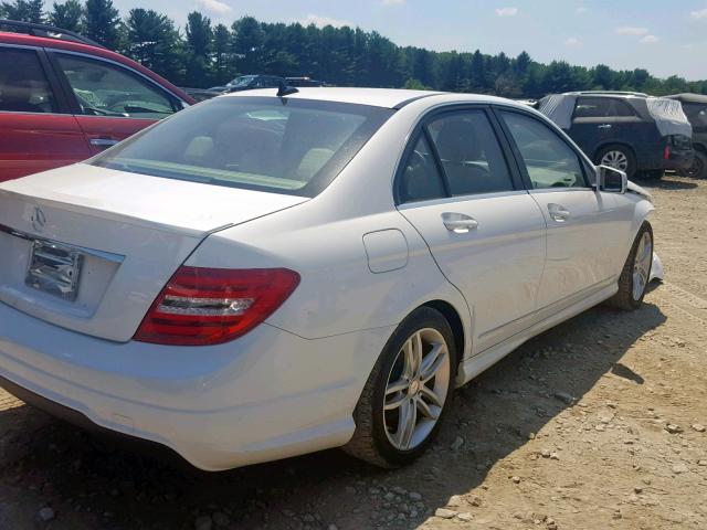 WDDGF4HB6ER317963 - 2014 MERCEDES-BENZ C 250 WHITE photo 4