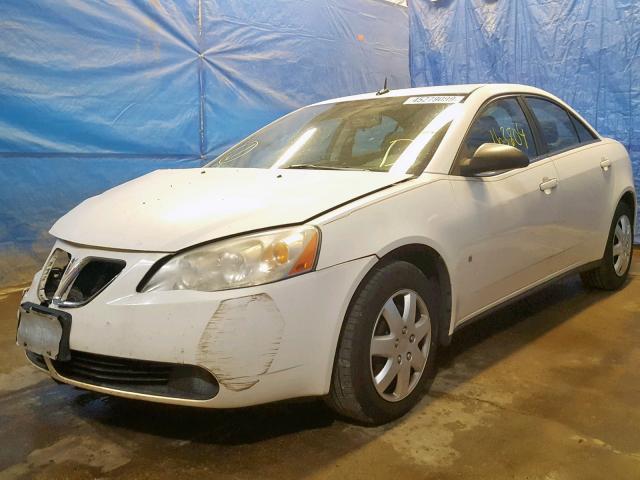 1G2ZF57B384279706 - 2008 PONTIAC G6 VALUE L WHITE photo 2