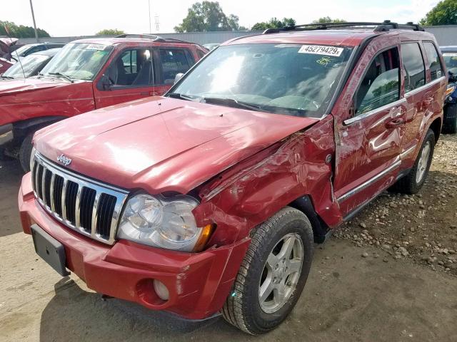 1J4HR58N36C304530 - 2006 JEEP GRAND CHER RED photo 2