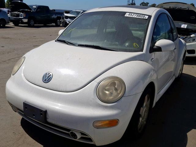 3VWCK21C01M442297 - 2001 VOLKSWAGEN NEW BEETLE თეთრი ფოტო 2