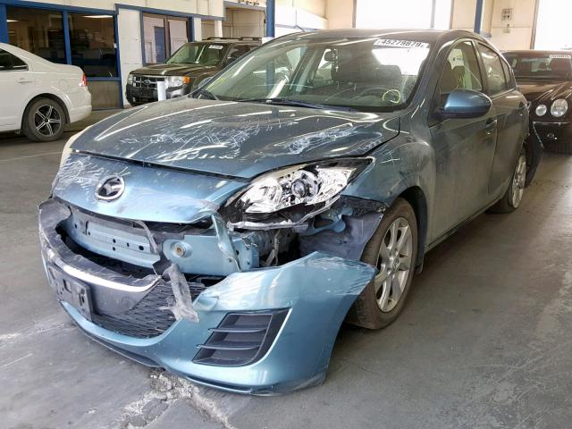 JM1BL1SG2A1166015 - 2010 MAZDA 3 I TEAL photo 2