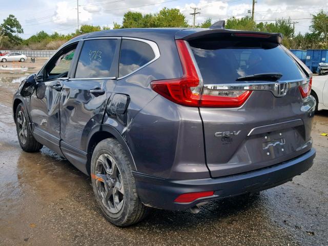 5J6RW1H86JA011712 - 2018 HONDA CR-V EXL GRAY photo 3