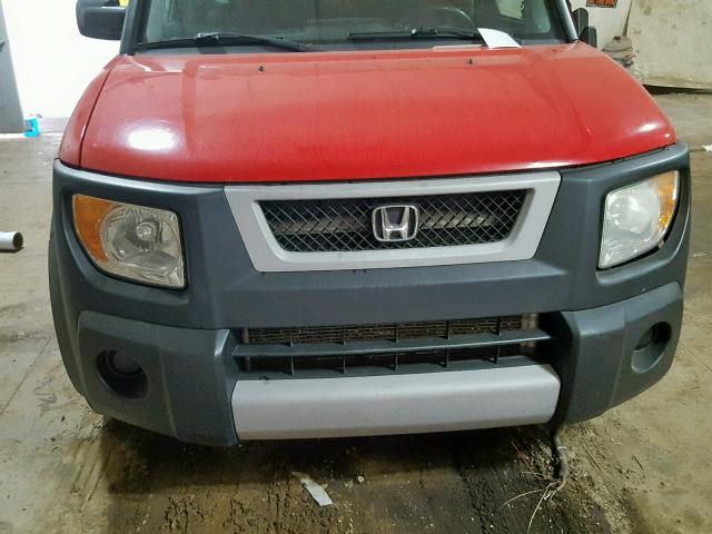 5J6YH28615L029524 - 2005 HONDA ELEMENT EX RED photo 7