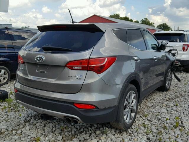 5XYZUDLA2DG056433 - 2013 HYUNDAI SANTA FE S GRAY photo 4