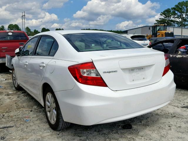 19XFB2F97CE313919 - 2012 HONDA CIVIC EXL 白色 照片 3